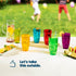 Swirl Multicolour Plastic Tumbler Set of 6